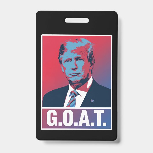 トランプGOAT選挙2024共和党ヴィンテージ バッジ (正面)