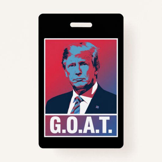 トランプGOAT選挙2024共和党ヴィンテージ バッジ (正面)