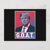 トランプGOAT選挙2024共和党ヴィンテージ ポストカード (正面)