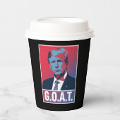 トランプGOAT選挙2024共和党ヴィンテージ 紙コップ (正面)