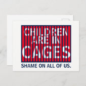 トランプGOP ICE DHS HHS移民の子供たちケージ ポストカード (正面/裏面)