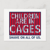 トランプGOP ICE DHS HHS移民の子供たちケージ ポストカード (正面)