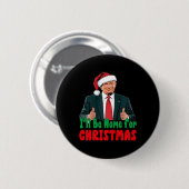 トランプIはクリスマス・トランプChの家ユーモアのあるに帰る 缶バッジ (正面&裏面)