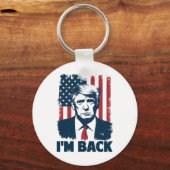 トランプI'm Ck第47期米国国旗2024のサポート キーホルダー (正面)