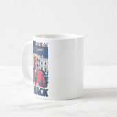 トランプI'm Ck第47期米国国旗2024のサポート コーヒーマグカップ (正面左)