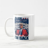 トランプI'm Ck第47期米国国旗2024のサポート コーヒーマグカップ (左)