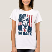 トランプI'm Ck第47期米国国旗2024のサポート Tシャツ (正面)