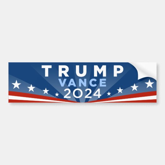 トランプJD Vance 2024 バンパーステッカー (正面)