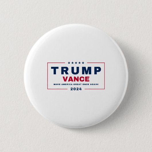 トランプJd Vance Vp Make America素晴らしを再び!2 缶バッジ (正面)