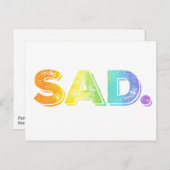 トランプLGBTの抗議の葉書の悲しい側近 ポストカード (正面/裏面)