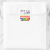トランプLGBTゲイプライドゲイレインボー国旗の投票Re スクエアシール (バッグ)