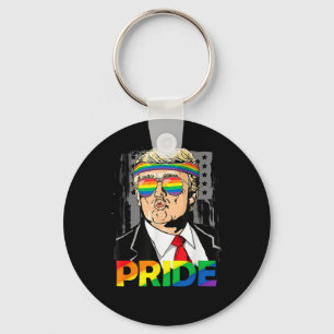トランプLGBTゲイプライド月レズビアン性双生性トランスゲンド キーホルダー