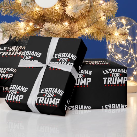 トランプLGBTQ選挙用レズビアン大統領のズ ラッピングペーパー (クリスマス)