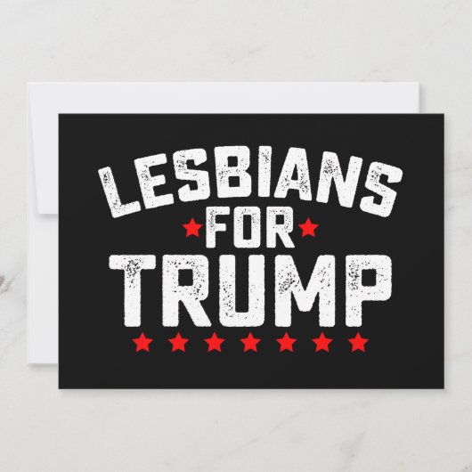 トランプLGBTQ選挙用レズビアン大統領のズ 招待状 (正面)