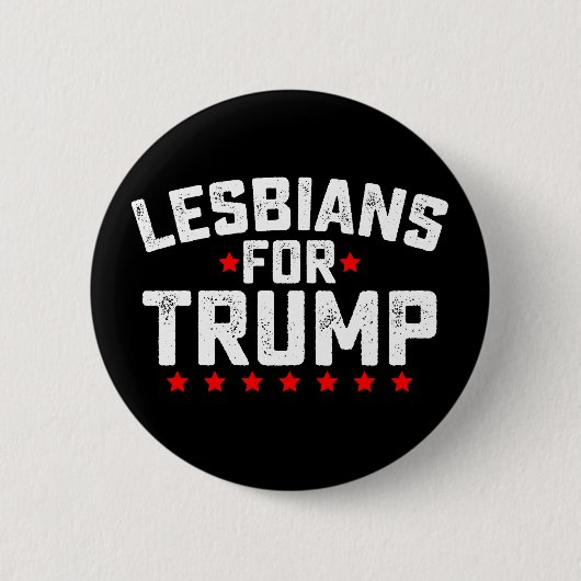 トランプLGBTQ選挙用レズビアン大統領のズ 缶バッジ (正面)