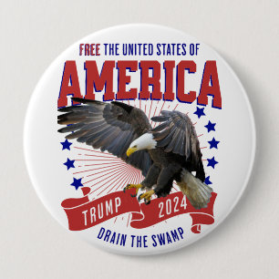 トランプMAGAイーグル自由 缶バッジ