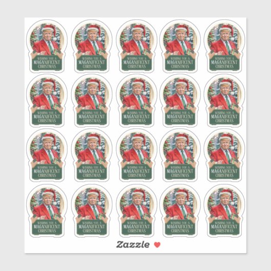 トランプMAGA – ニフィセントのクリスマスビニールのシール シール (シート)