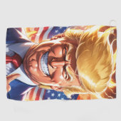 トランプMAGA 2024アメリカファースト ゴルフタオル (横)
