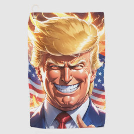 トランプMAGA 2024アメリカファースト ゴルフタオル