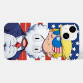 トランプMAGA 2024カウポップ・アートのズ・アートiPhone / iPadケース Case-Mate iPhoneケース (裏面 (横))