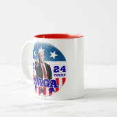 トランプMAGA 2024 ツートーンマグカップ (正面左)
