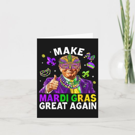 トランプMake Mardi Gras Again Mardi Gras素晴らし Ameri カード (正面)