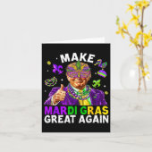 トランプMake Mardi Gras Again Mardi Gras素晴らし Ameri カード (黄色い花)