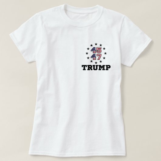 トランプQRコード、45/47トランプYMCAダンスQRコード Tシャツ (デザイン正面)