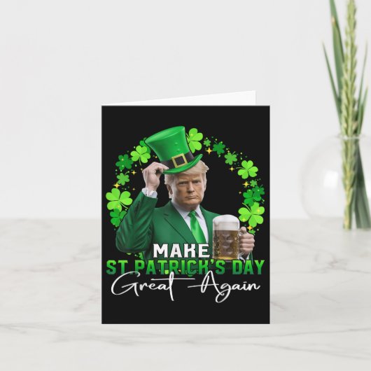 トランプSt patricks day2025メイクSt patricks day カード (正面)