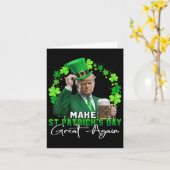 トランプSt patricks day2025メイクSt patricks day カード (黄色い花)
