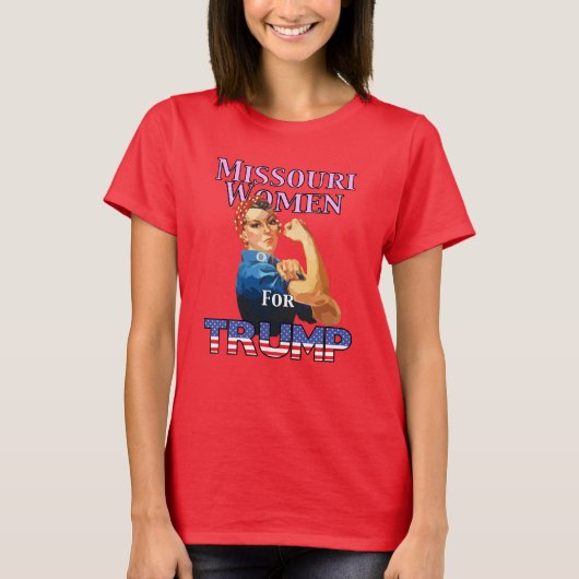 トランプTシャツのためのミズーリの女性 Tシャツ (正面)