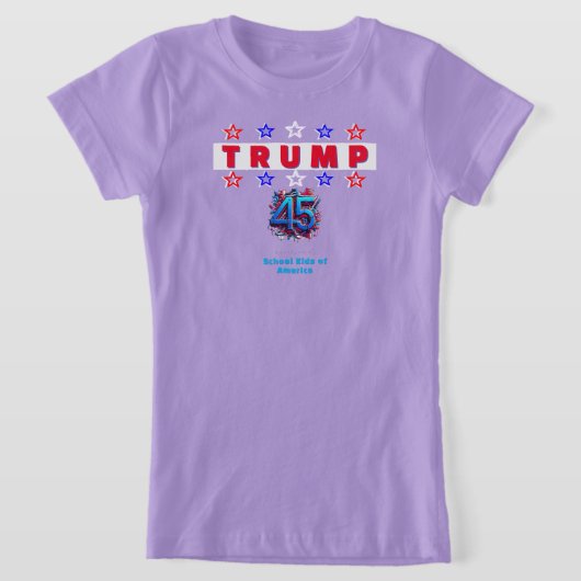 トランプTシャツのスクールキッズ2 Tシャツ (レイダウン)