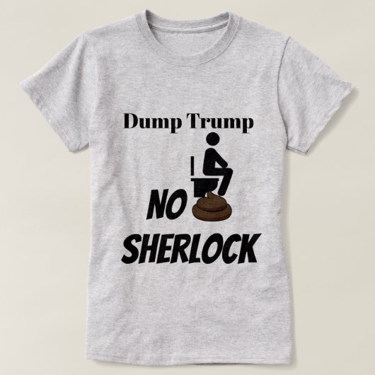 トランプTシャツを捨てる Tシャツ (デザイン正面)