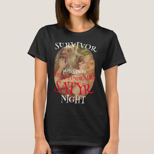トランプTシャツ共和党員サテュロスの夜 寄付 Tシャツ (正面)