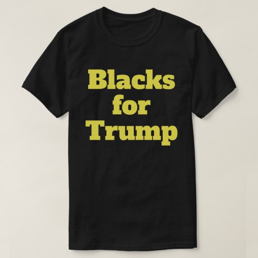 トランプTシャツ用ブラック Tシャツ (デザイン正面)