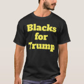 トランプTシャツ用ブラック Tシャツ (正面)