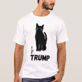 トランプTシャツ黒猫 Tシャツ (正面)