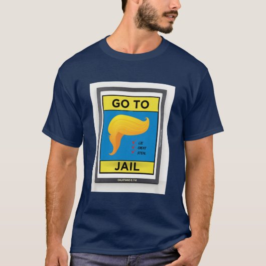 トランプTシャツ |刑務所行け! Tシャツ (正面)