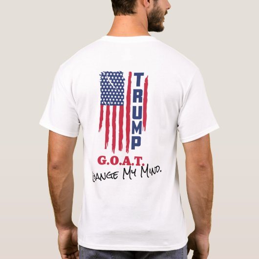 トランプTシャツ「G.O.A.T」 Tシャツ (裏面)