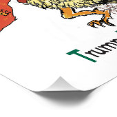 トランプTACOトランプは常に鶏を追い出す フォトプリント            (角)