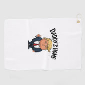 トランプTAKEアメリカバックダディーズホーム ゴルフタオル (横)