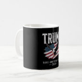 トランプTake America 2024年選挙ヴィンテージ コーヒーマグカップ (正面左)