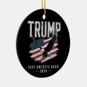 トランプTake America 2024年選挙ヴィンテージ セラミックオーナメント (右)