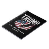 トランプTake America 2024年選挙ヴィンテージ ノートブック (左側)