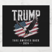 トランプTake America 2024年選挙ヴィンテージ ビールラベル (シングルラベル)