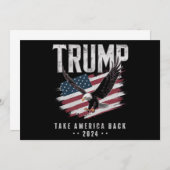 トランプTake America 2024年選挙ヴィンテージ 招待状 (正面/裏面)