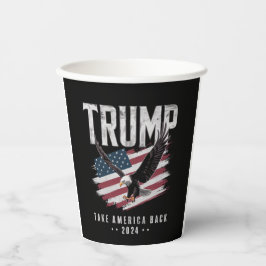 トランプTake America 2024年選挙ヴィンテージ 紙コップ