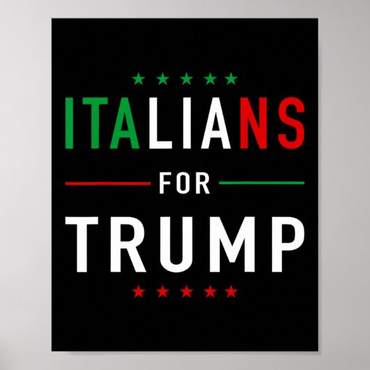 トランプTee ProトランプItalianoサポーター用 ポスター (正面)