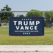 トランプVance写真2024キャンペーンラージアウトドア 横断幕 (インサイチュ)