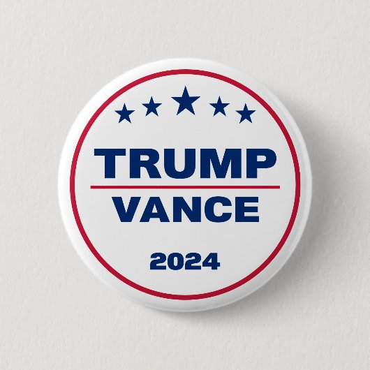 トランプVance 2024アメリカを取り戻す2024選挙 缶バッジ (正面)